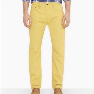Men Levi’s Yellow 513 Slim Straight Jeans  30/32